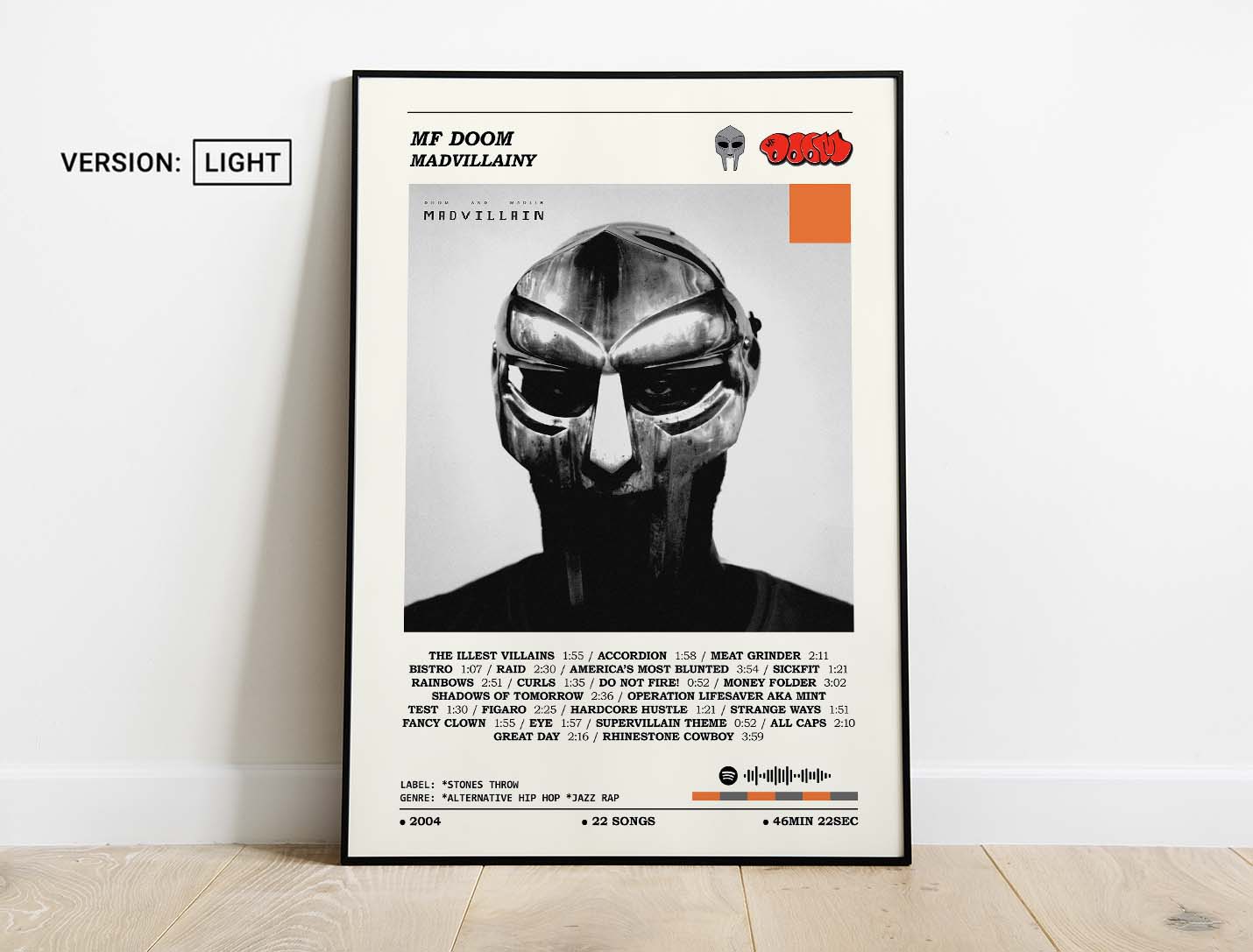 MF Doom, Madlib - Madvillainy Album Cover Poster | Architeg Prints